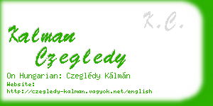 kalman czegledy business card