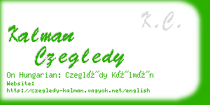 kalman czegledy business card